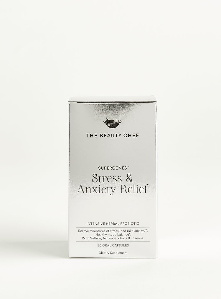 SUPERGENES™ STRESS & ANXIETY RELIEF Intensive Herbal Probiotic